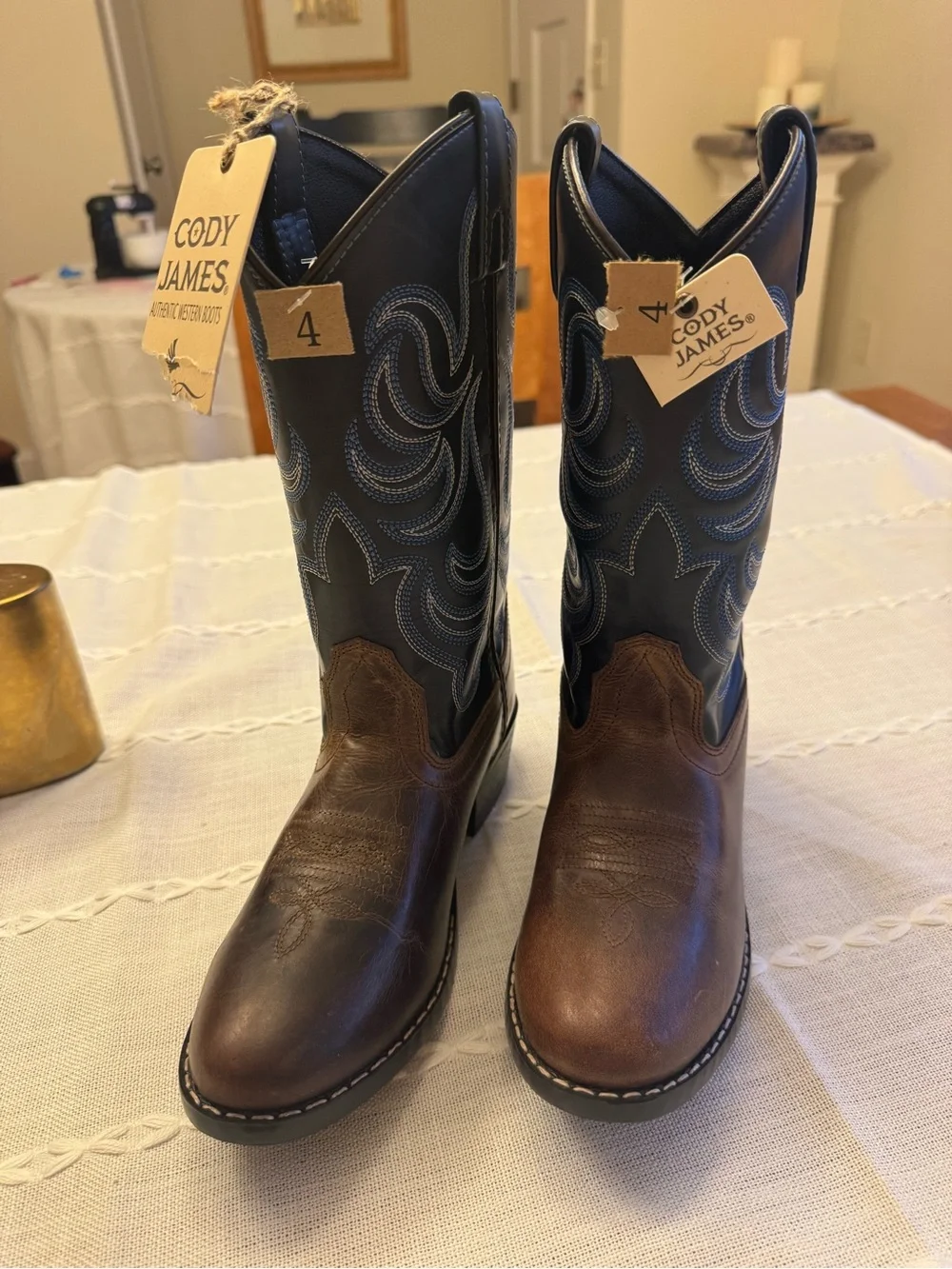 Cody James Kids Leather Western Boots